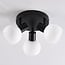 3-light ceiling light Peri - opal glass