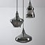 3-light pendant light Trinidad - smoked glass