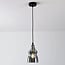 1-light pendant light Trinidad - smoked glass slim globe