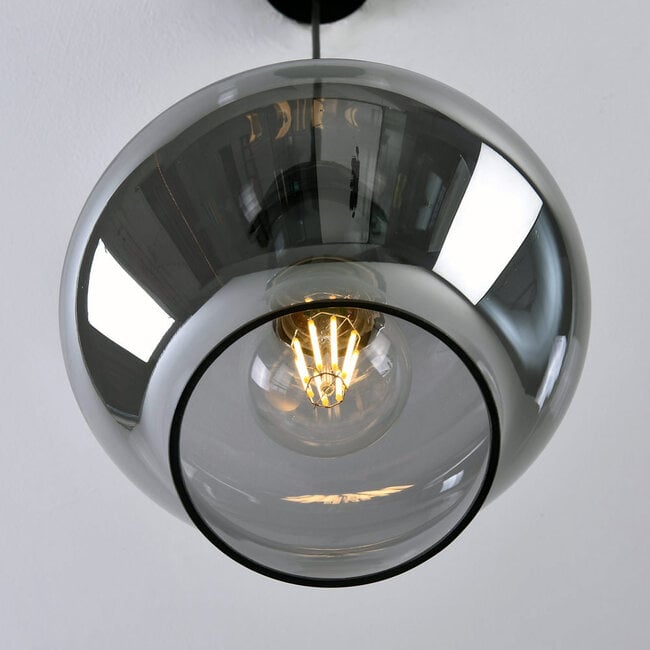 1-light pendant light Trinidad - smoked glass