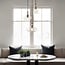 3-light pendant light Trinidad - clear glass