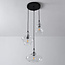 Trinidad pendant lamp with transparent glass, 3-light