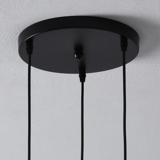 3-light pendant light Trinidad - clear glass
