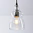 1-light pendant light Trinidad - clear glass