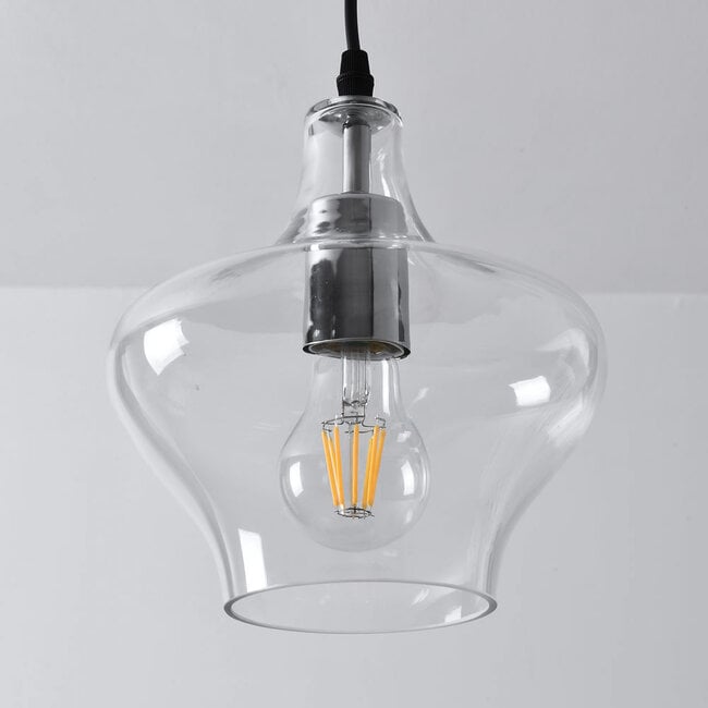 1-light pendant light Trinidad - clear glass