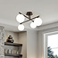 Elegant ceiling lamp, 4-light black - Nymo