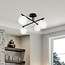 Elegant ceiling lamp, 4-light black - Nymo