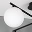 4-light ceiling light Nymo - opal glass and black