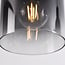 3-light pendant light Lyra - gradient smoked glass and black