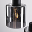 3-light pendant lamp in smoked glass with gradient - Leana