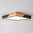 3-step dimmable ceiling light Meta - black with wooden details