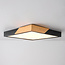 Dimmable ceiling lamp with wooden details Meta - Black
