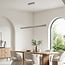pendant light Miyo - brushed grey with dimmable LED and adjustable wattage