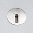 Round recessed outdoor wall light with elongated opening 3W - silver