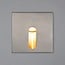 Square recessed outdoor wall light with elongated opening 3W - silver