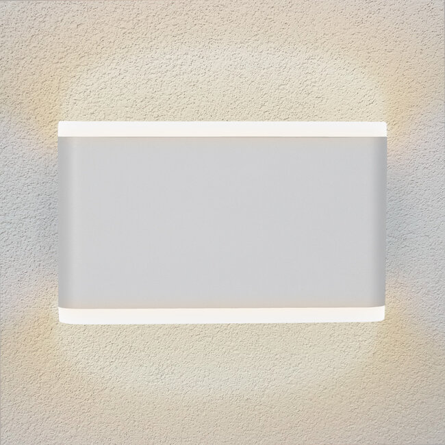 Flat outdoor wall light 12W Demi - White