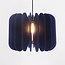 Pendant lamp made of PET felt, navy blue - Benthe