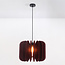 Pendant lamp made of PET felt, dark red - Benthe