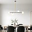 4-light pendant light Davy - opal glass