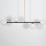 Designer pendant light Davy, 4-light - Opal white