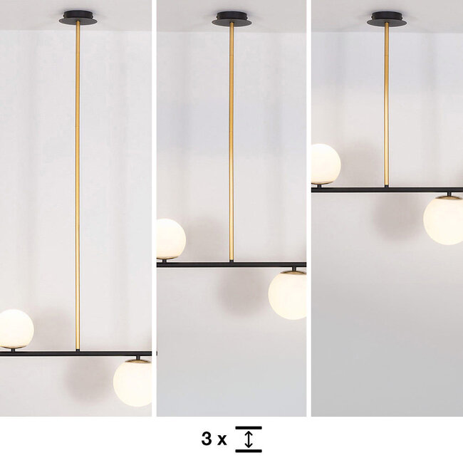 Davy Designer lighting pendant lamp, 4-light - opal white