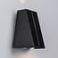 Solar outdoor wall light Takis - black