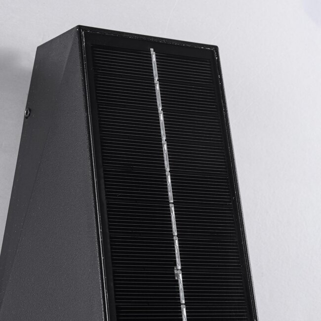 Solar wall light Takis - black