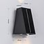 Solar outdoor wall light Takis - black