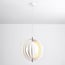 1-light designer pendant light Luana - white iron