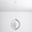 1-light designer pendant light Luana - white iron