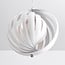 1-light designer pendant light Luana - white iron
