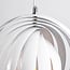 1-light designer pendant light Luana - white iron