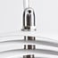 1-light designer pendant light Luana - white iron