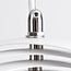 Designer pendant lamp in white iron, 1-light - Luana