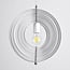 1-light designer pendant light Luana - white iron