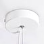 1-light designer pendant light Luana - white iron