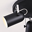 Modern Matt black with chrome ceiling spotlight, 3-light - Houston