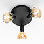 Ceiling spotlight with Amber glass, 3-light - Missouri