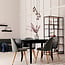 5-light designer pendant light Boise - black and smoked glass