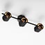 ceiling light Finley with 3 adjustable spotlights - black
