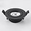 Recessed spotlight Siem with CCT switch - black
