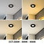 Recessed spotlight Siem with CCT switch - black
