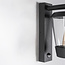 Dark grey designer lighting wall lamp made of glass, including sensor - Jonah