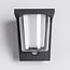 Outdoor wall light Lio with sensor - anthracite with integrated LED
