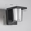 Outdoor wall light Lio with sensor - anthracite with integrated LED