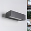 Designer outdoor wall light Raf - anthracite with integrated LED