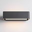 Designer outdoor wall light Raf - anthracite with integrated LED