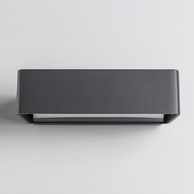 Designer outdoor wall light Raf - anthracite with integrated LED