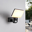 Outdoor wall lamp with adjustable light angle and sensor - Dexter