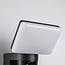 Outdoor wall light Dexter with adjustable light angle and sensor - black